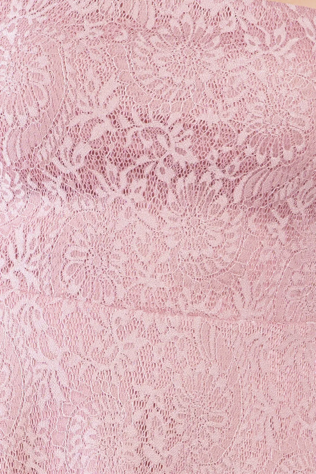 Plus Size V-neck Floral Lace Raceback Flare Skirt Mini Dress