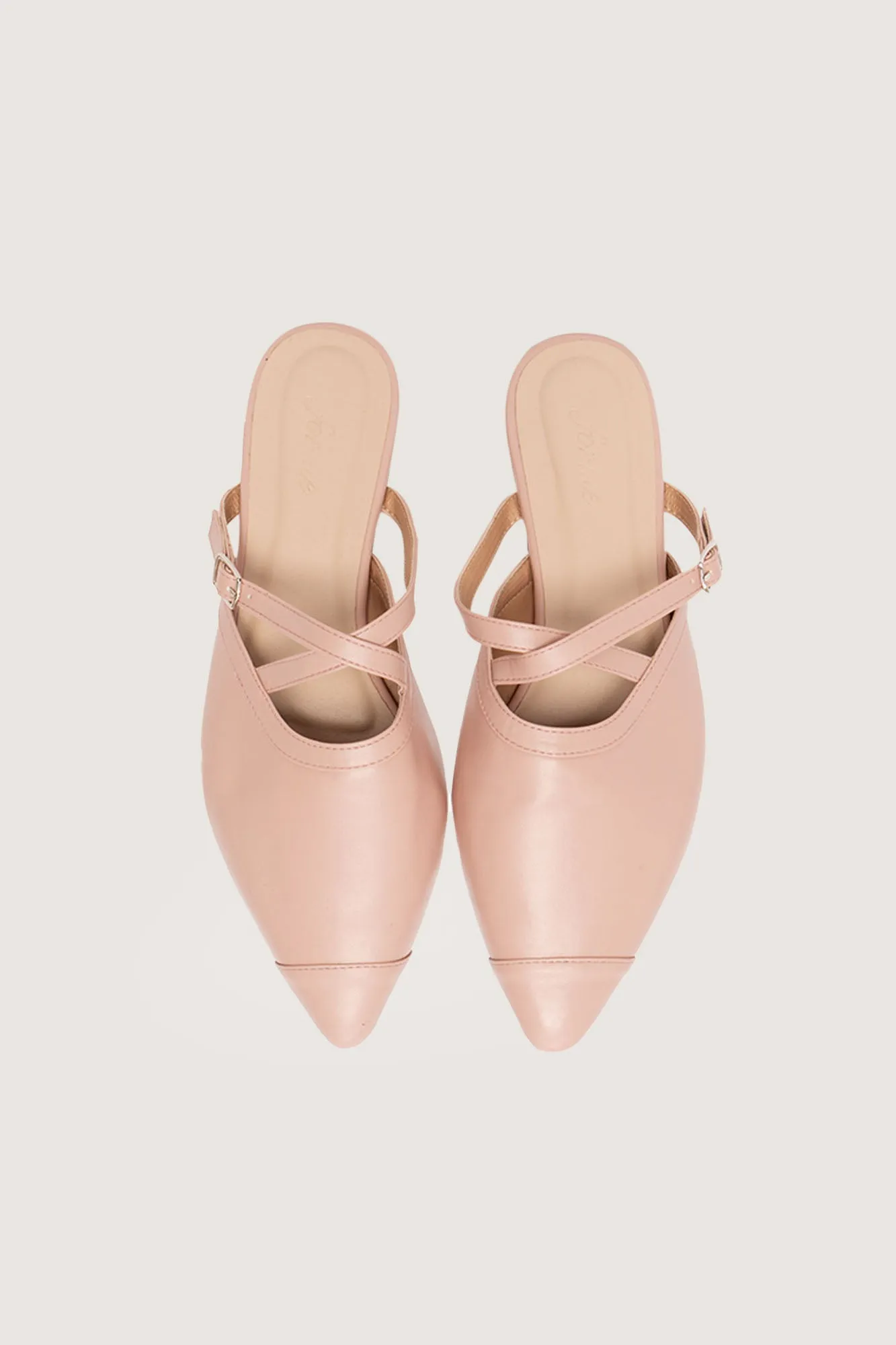 Pointed Strappy Mules