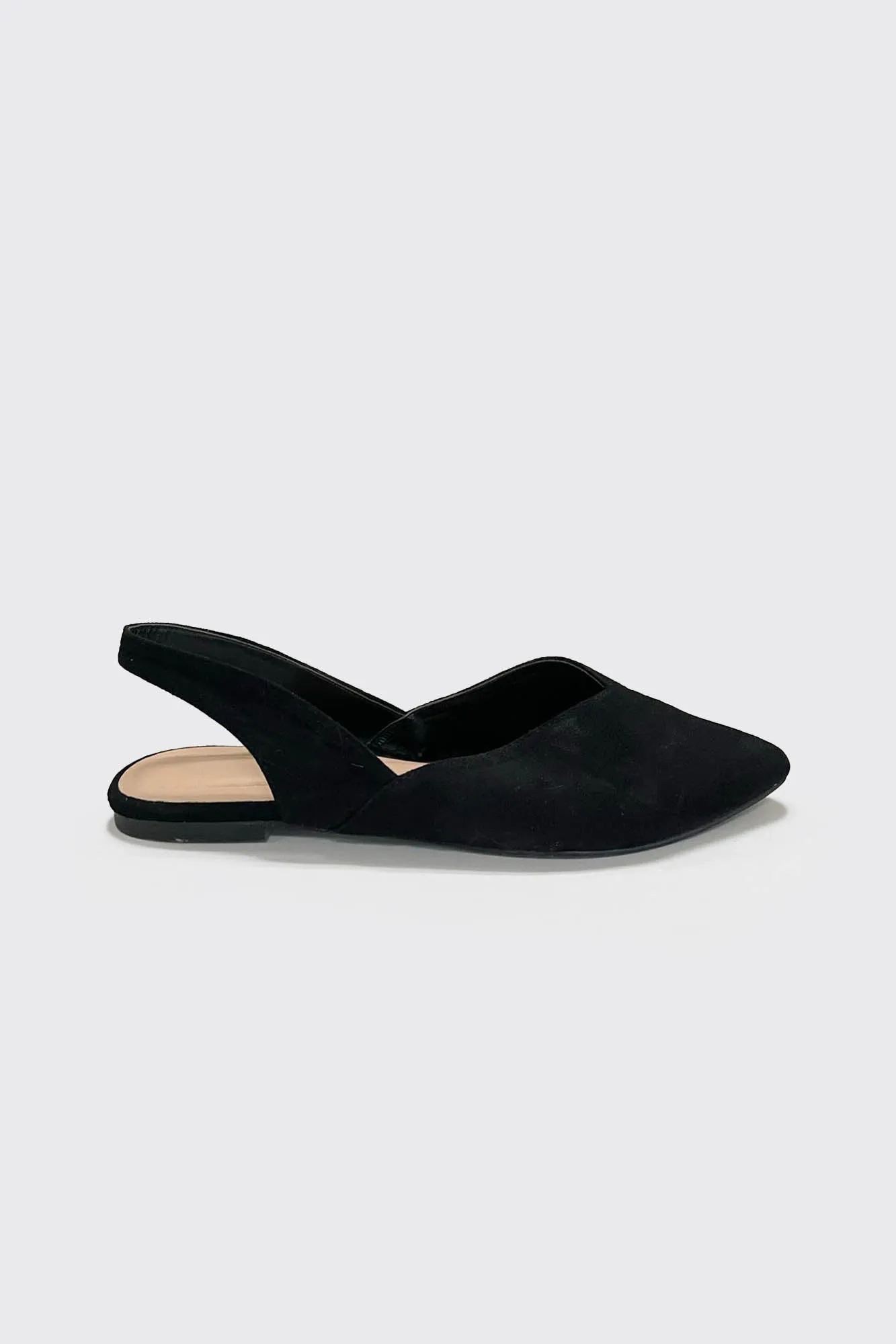 Pointed Toe Suede Mules