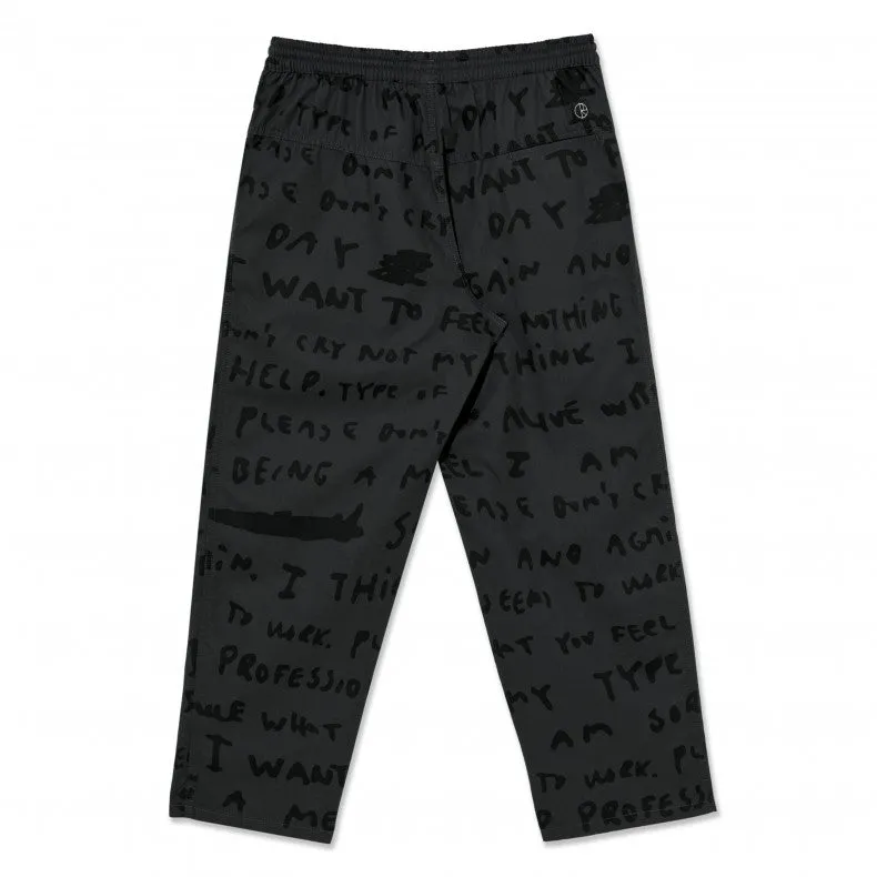 Polar Skate Co Sad Notes Surf Pant Graphite