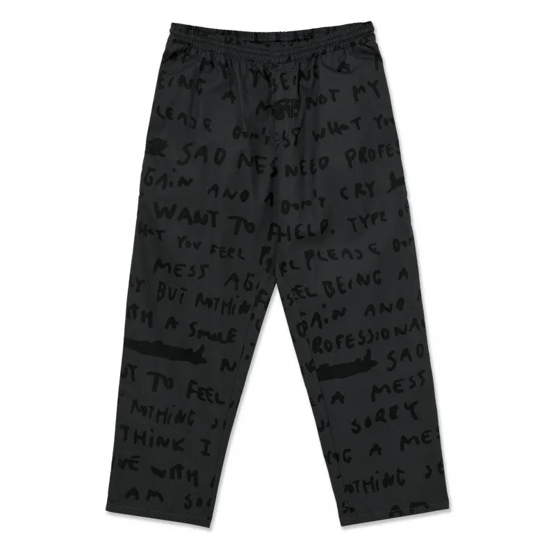 Polar Skate Co Sad Notes Surf Pant Graphite