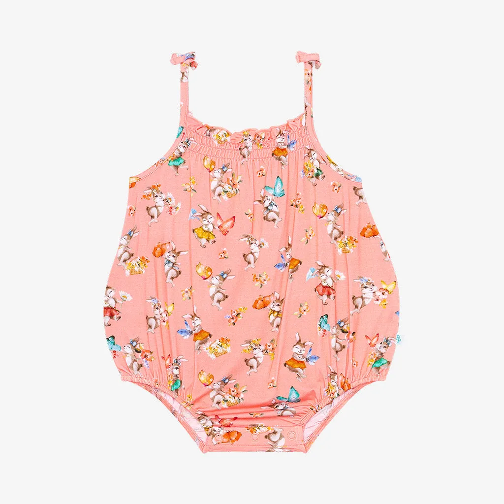 Posh Peanut Betty Spaghetti Strap Bubble Romper