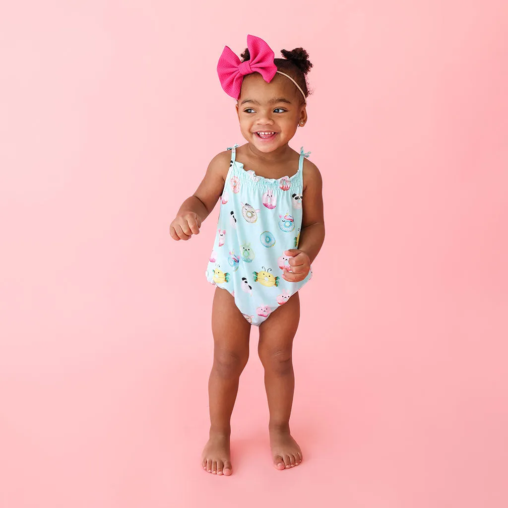 Posh Peanut Donuts Spaghetti Strap Bubble Romper