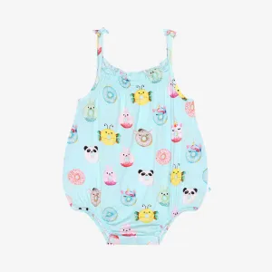 Posh Peanut Donuts Spaghetti Strap Bubble Romper
