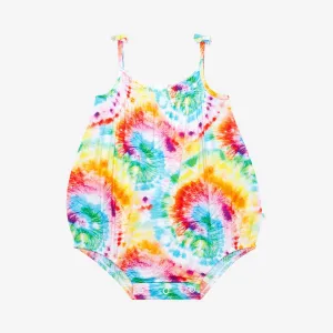 Posh Peanut Totally Tie Dye Spaghetti Strap Bubble Romper