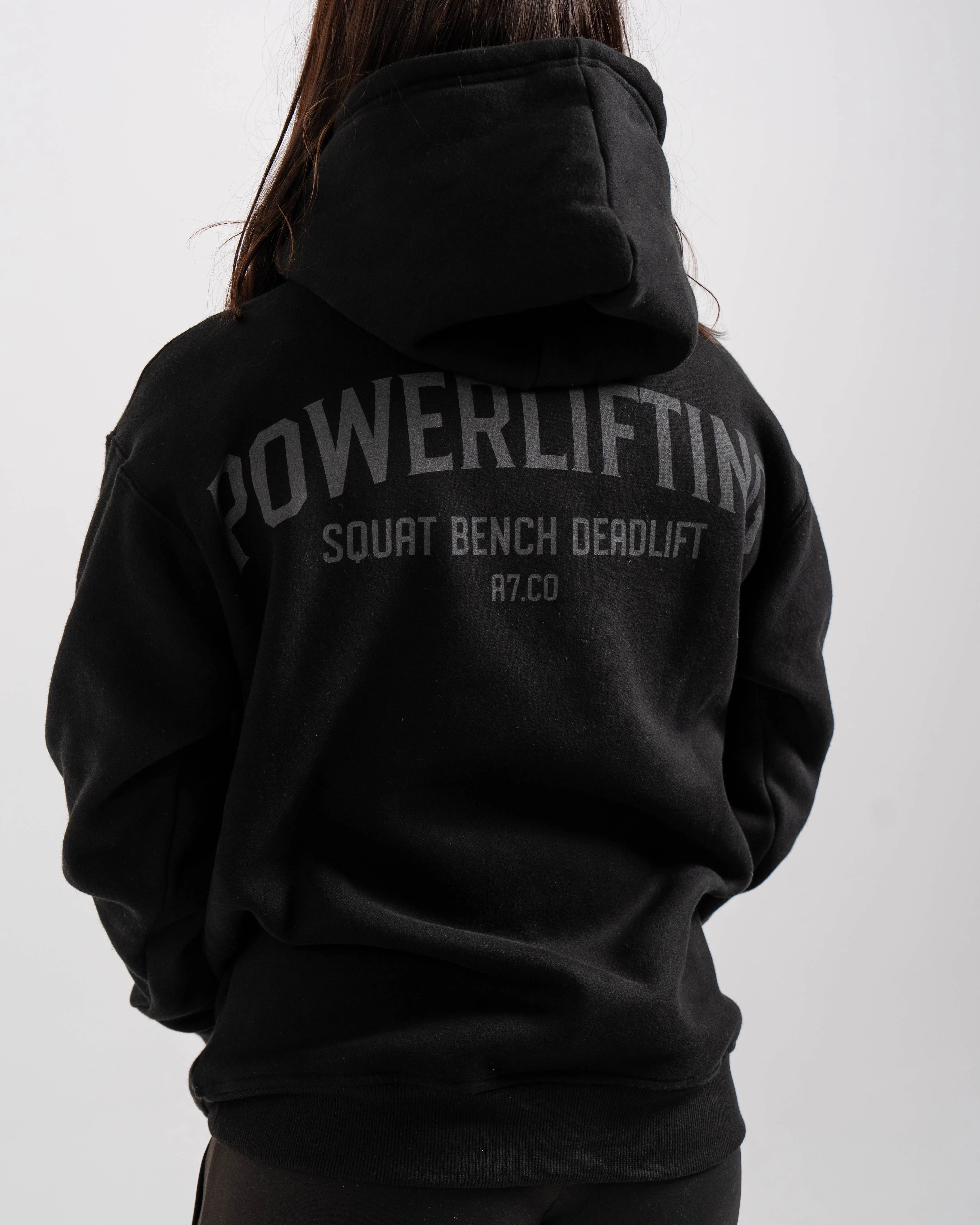 Powerlifting Unisex Hoodie - Shadow Stone Black