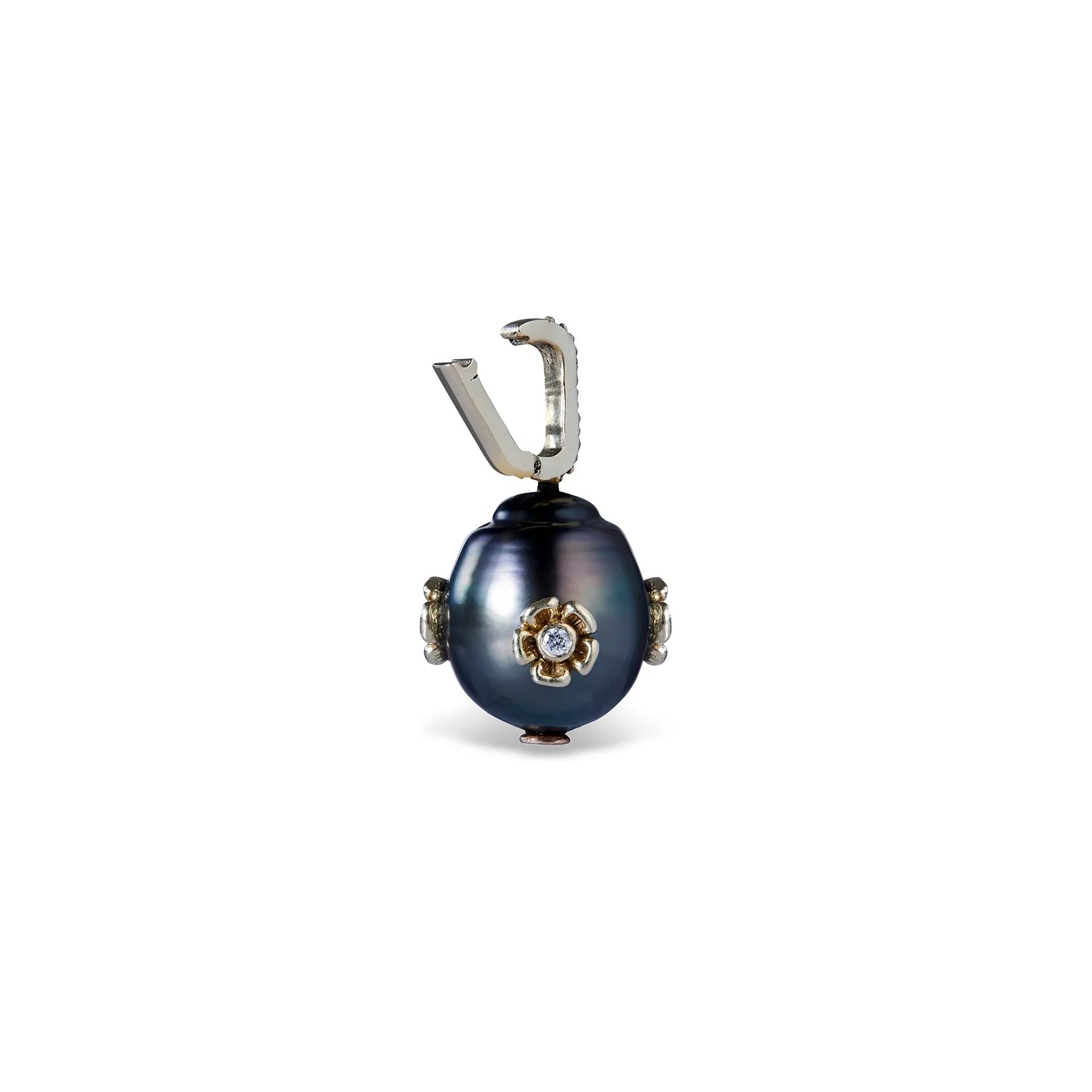 PRIMROSE MARIS TAHITIAN SEMI BAROQUE PEARL PENDANT ONE-OF-A-KIND