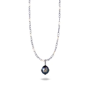 PRIMROSE MARIS TAHITIAN SEMI BAROQUE PEARL PENDANT ONE-OF-A-KIND