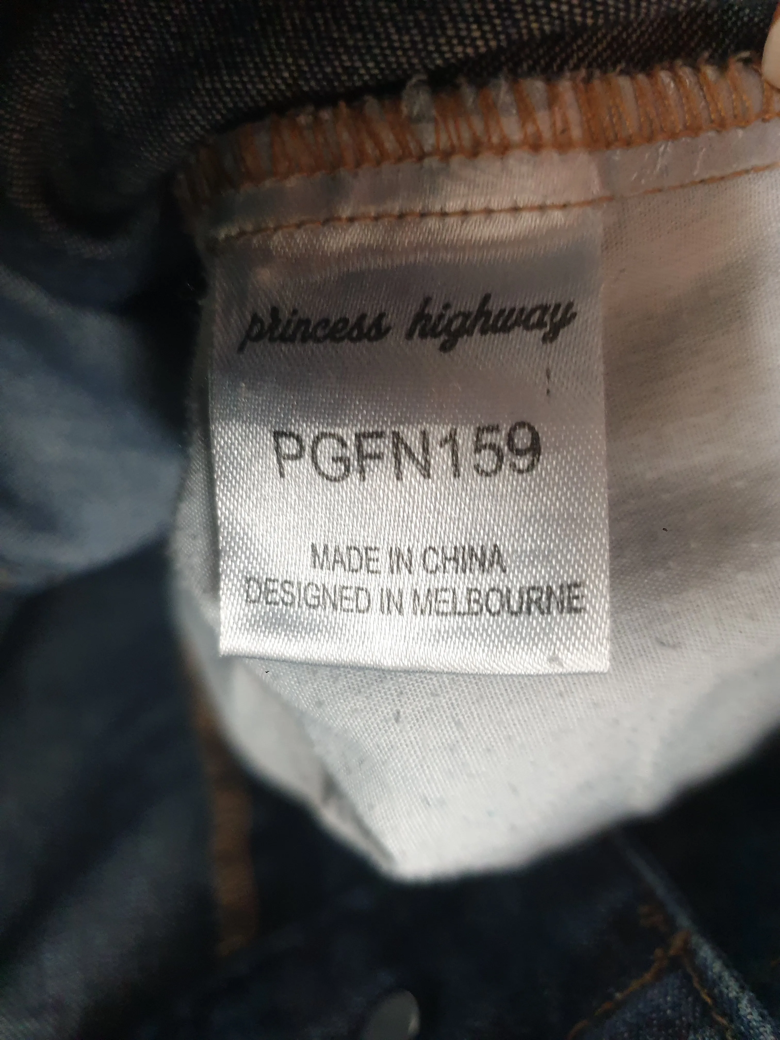 Princess Highway cropped mid-denim wide leg pants size 8