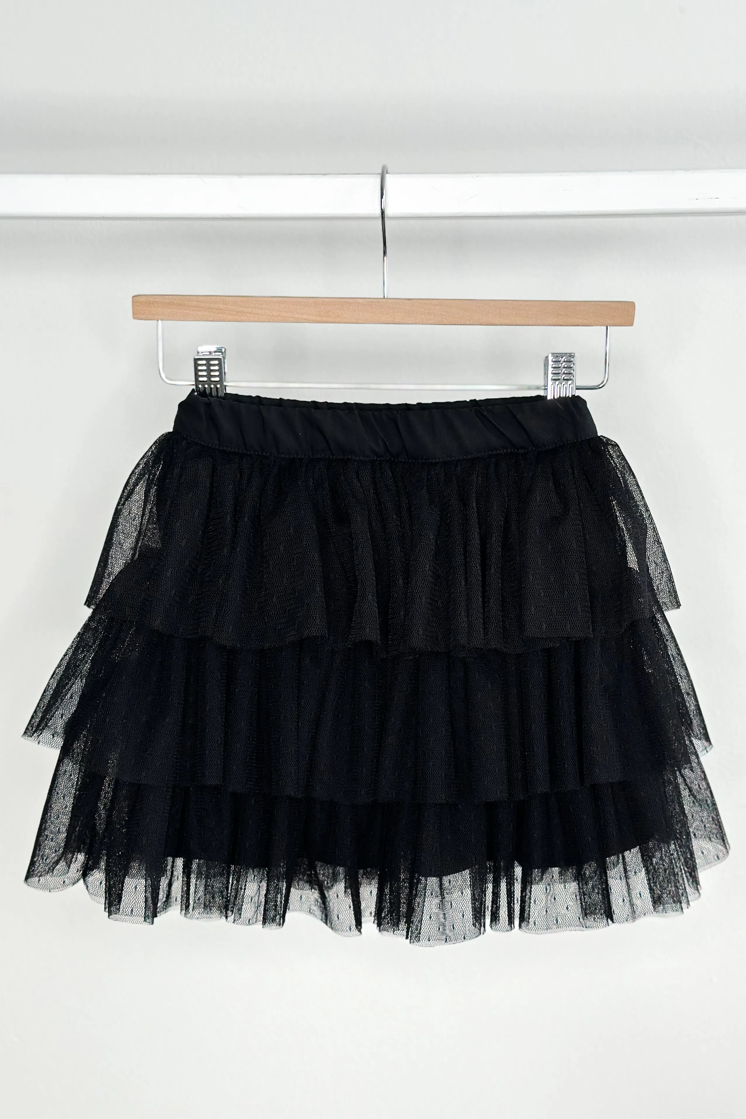 "Allegra" Black Tulle Skirt