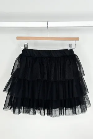 "Allegra" Black Tulle Skirt