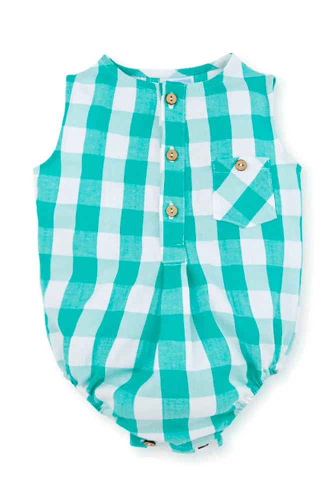 "Elio" Seersucker Gingham Shortie
