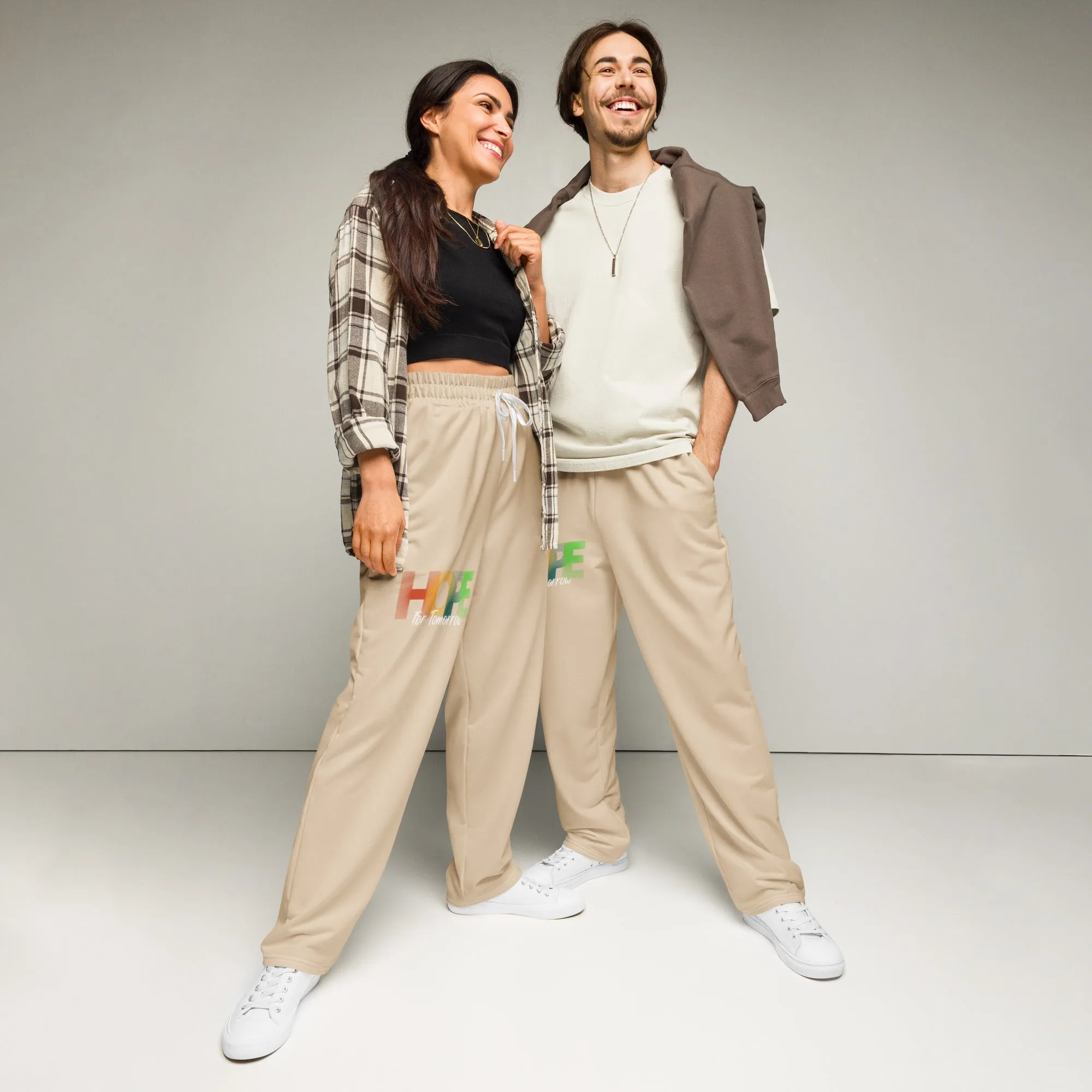 "Hope For Tomorrow" Recycled Wide-leg joggers