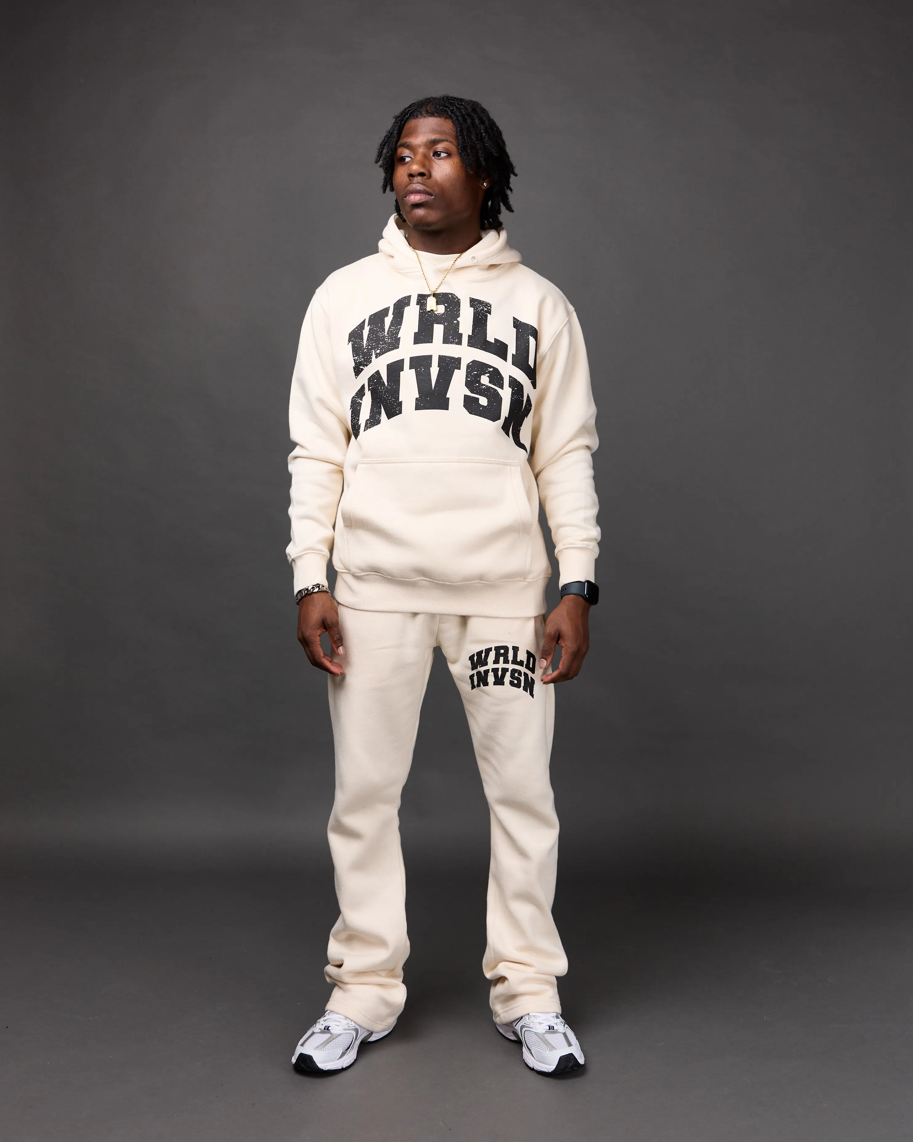 "Member" Flare Stacked Set (Cream)