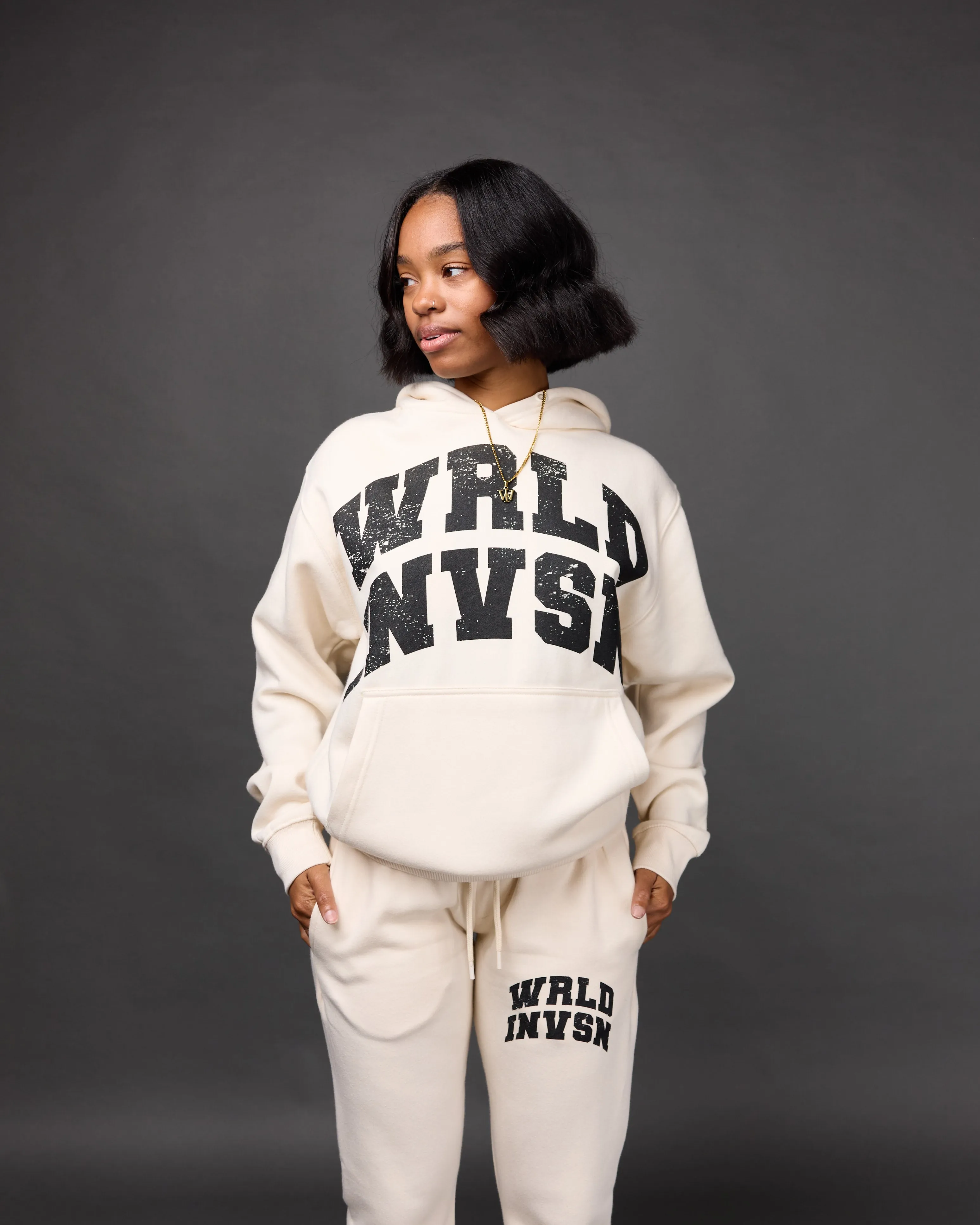 "Member" Flare Stacked Set (Cream)