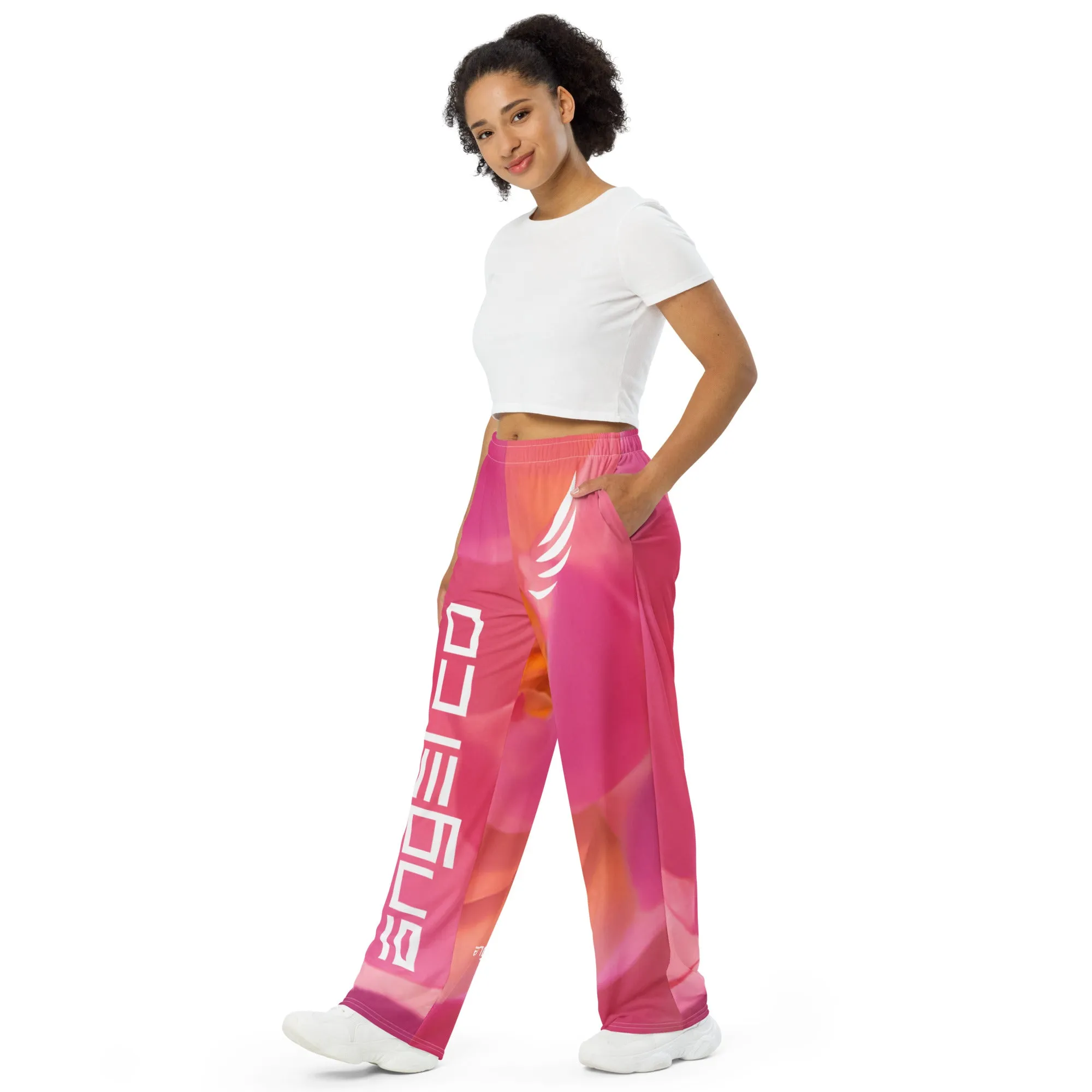 "Rose Blossom" wide-leg Pants