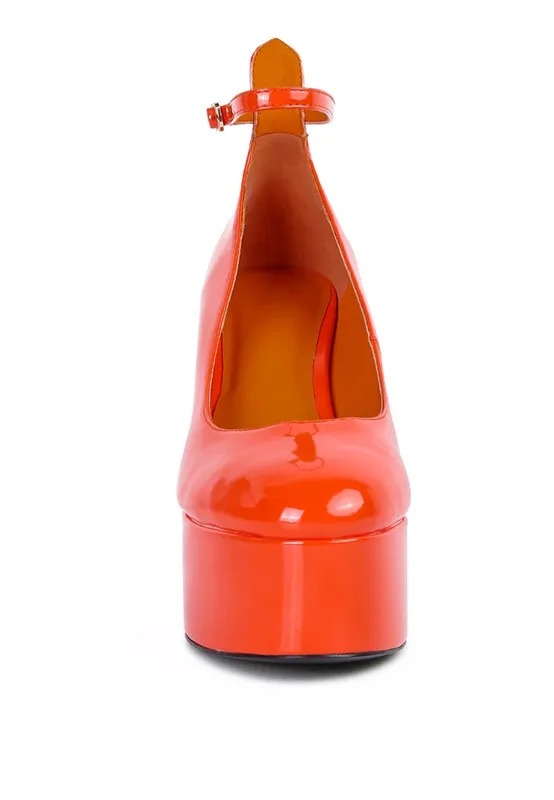 Rag & Co Babe Heaven Patent Pu Maryjane Platform Shoes