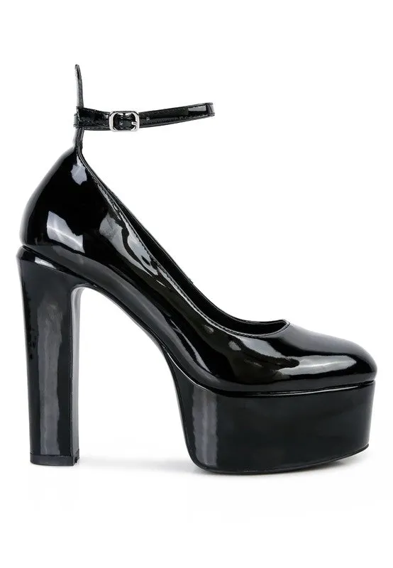 Rag & Co Babe Heaven Patent Pu Maryjane Platform Shoes