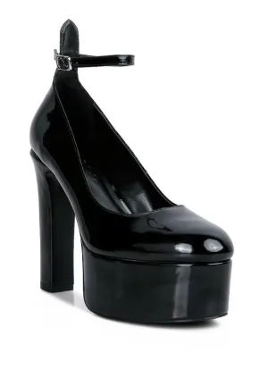 Rag & Co Babe Heaven Patent Pu Maryjane Platform Shoes