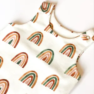 RAINBOW DUNGAREE ROMPER