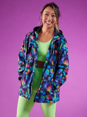 Rainbow Splatter Raincoat - Adults