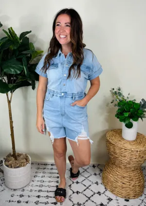 Randi Denim Romper