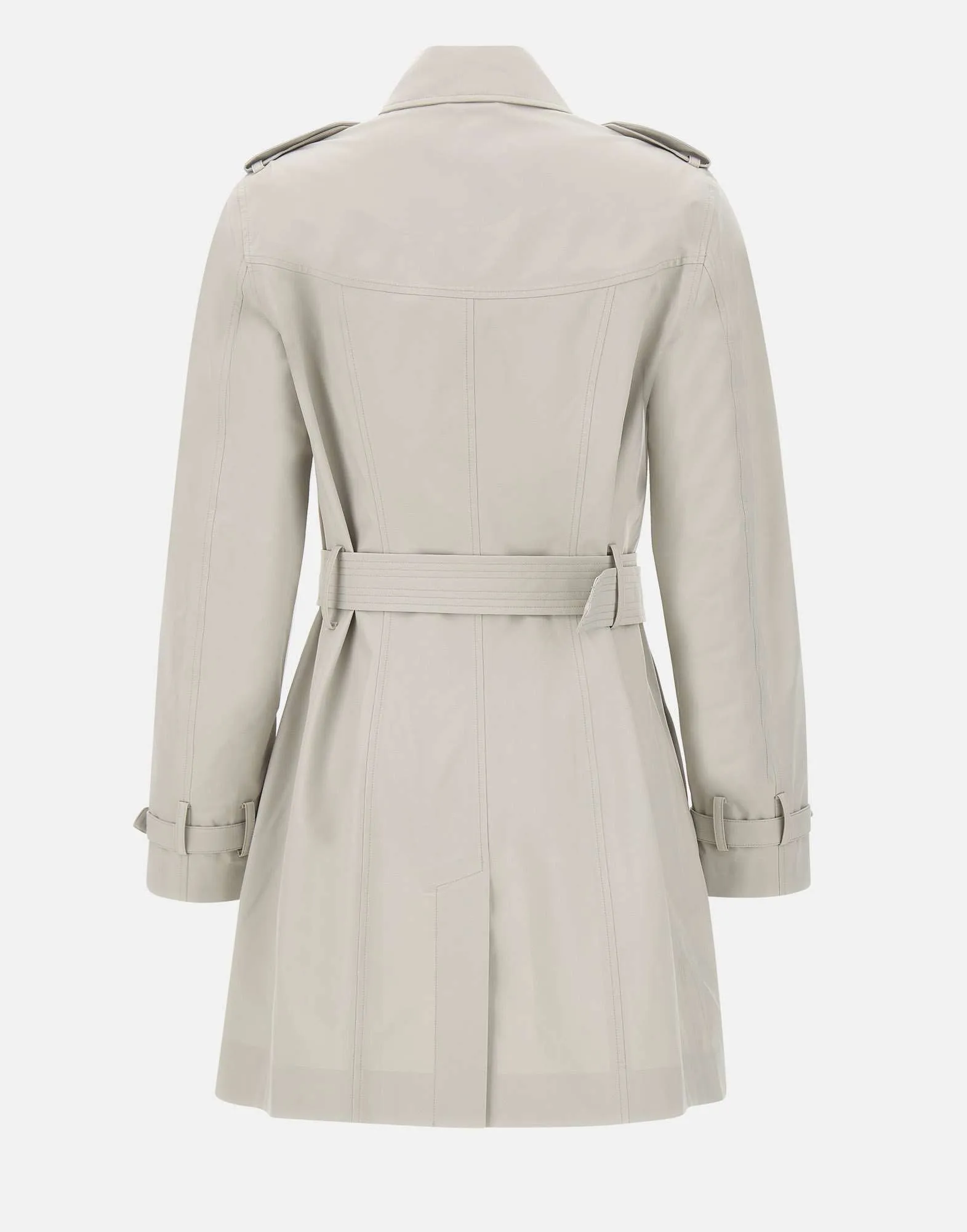 Rädda anka Audrey Trench Coat i Beige Gray