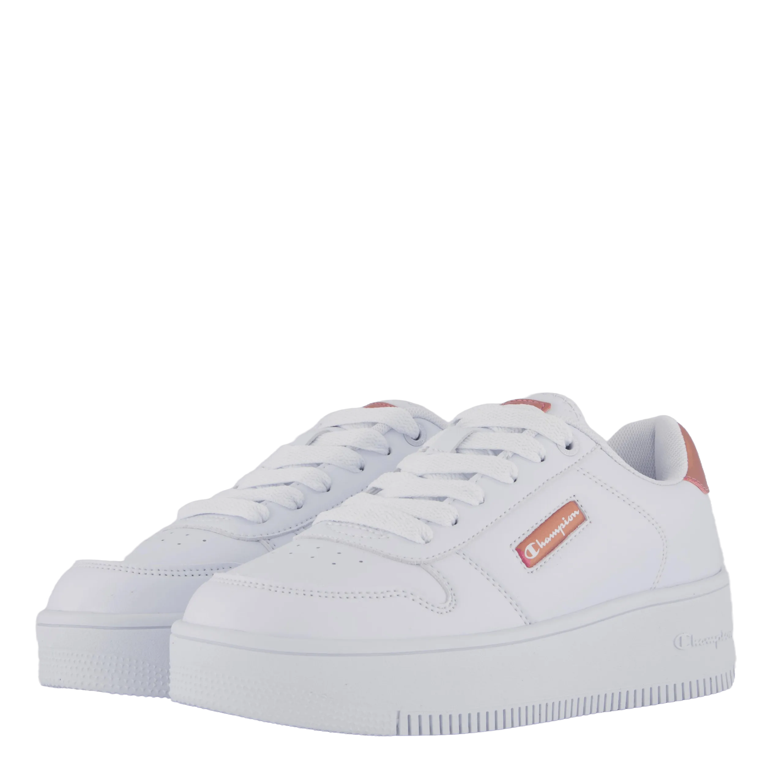 Rebound Platform Glitz Low Cut Bright White