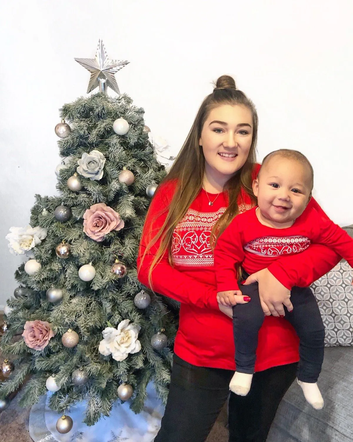 Red Breastfeeding Top