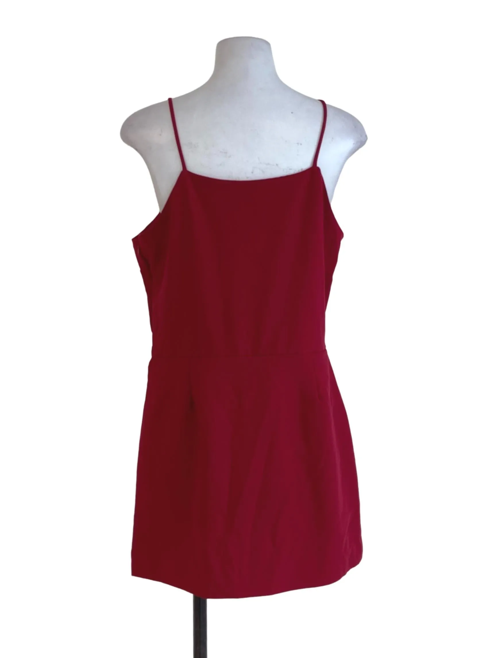 Red Sleeveless Rompers