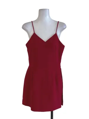 Red Sleeveless Rompers