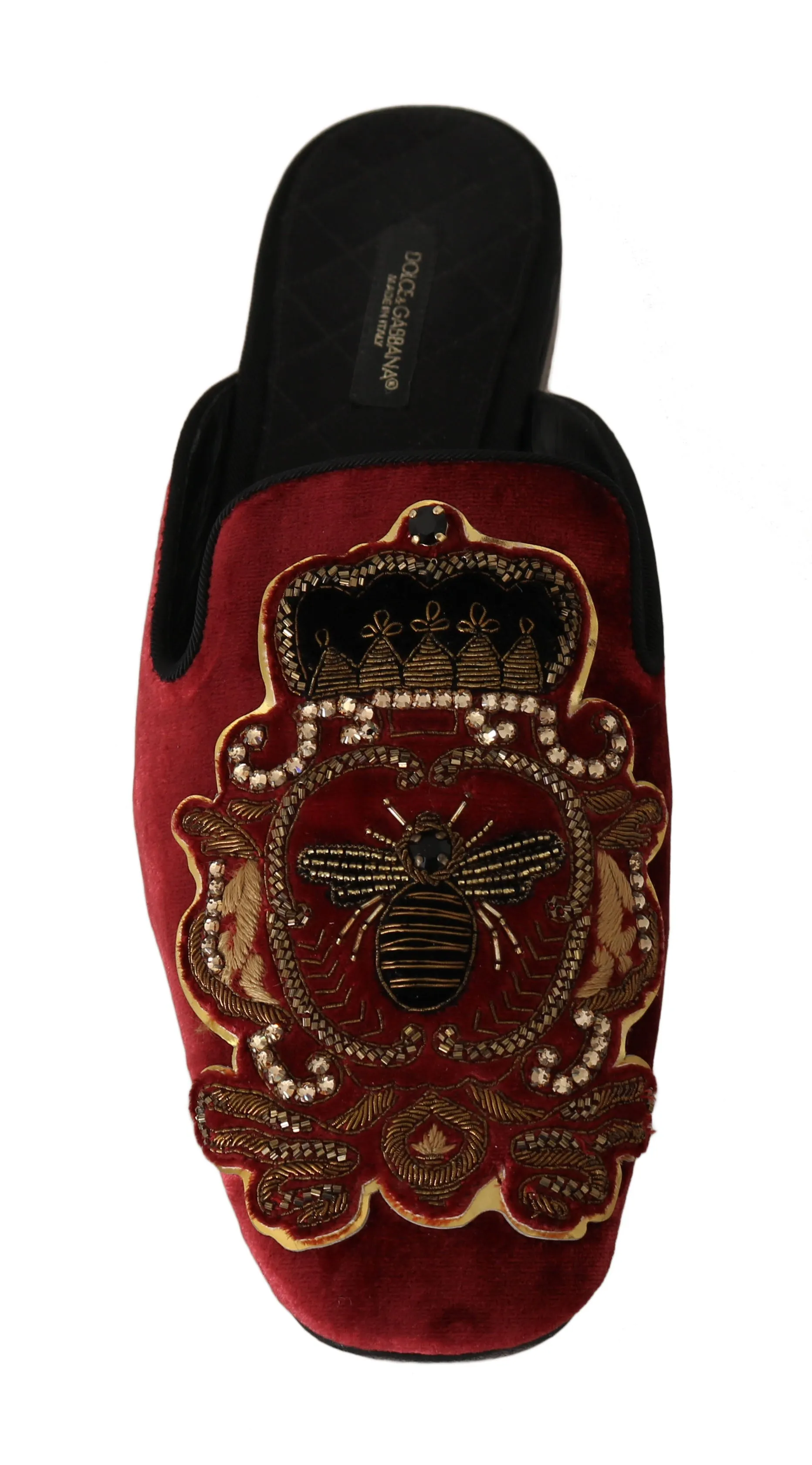 Red Velvet Crystal Royal Bee Mules