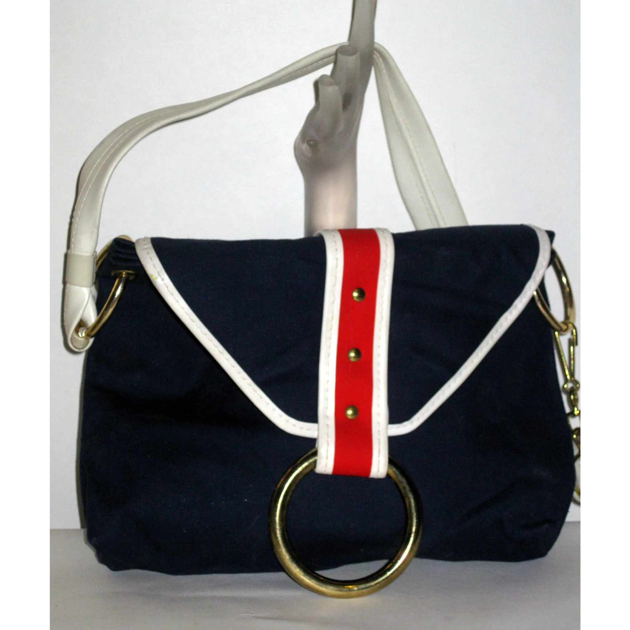 Red White & Blue Nautical Ring Purse
