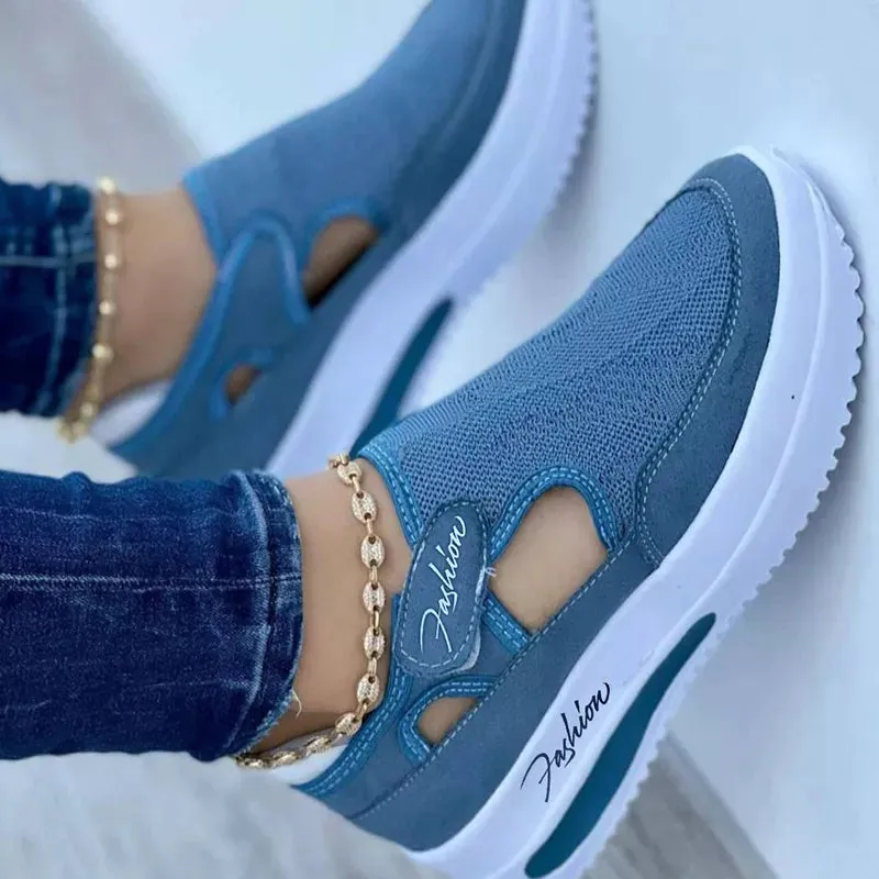 Red Women's Tennis Shoes Canvas Casual Sport Shoes