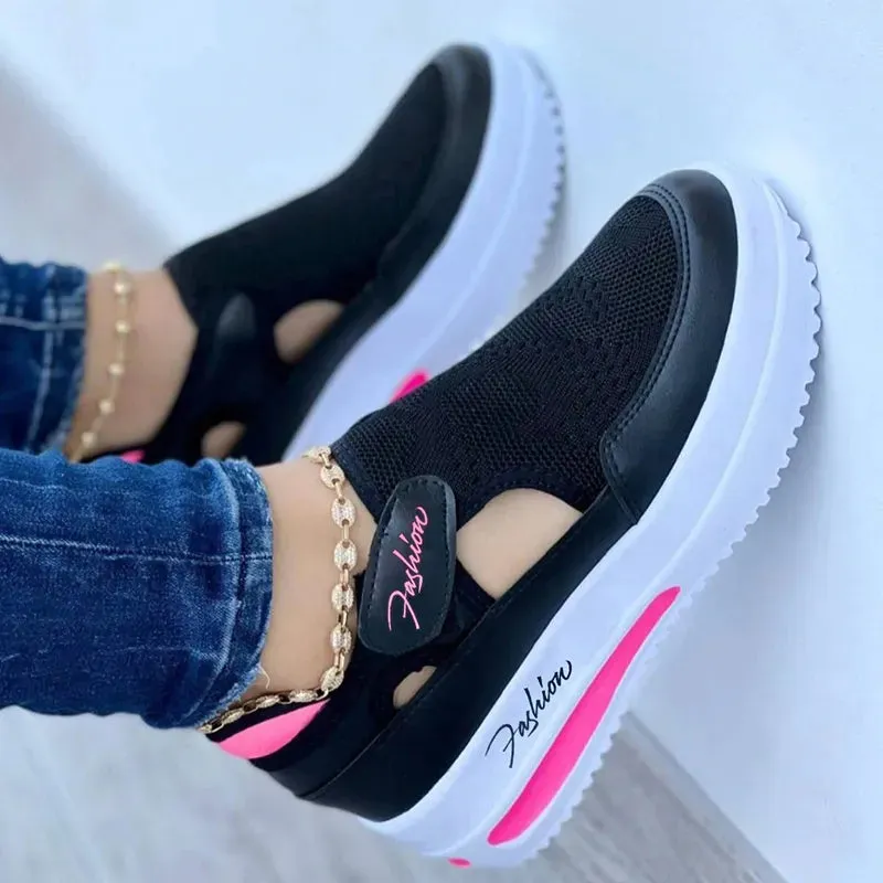 Red Women's Tennis Shoes Canvas Casual Sport Shoes