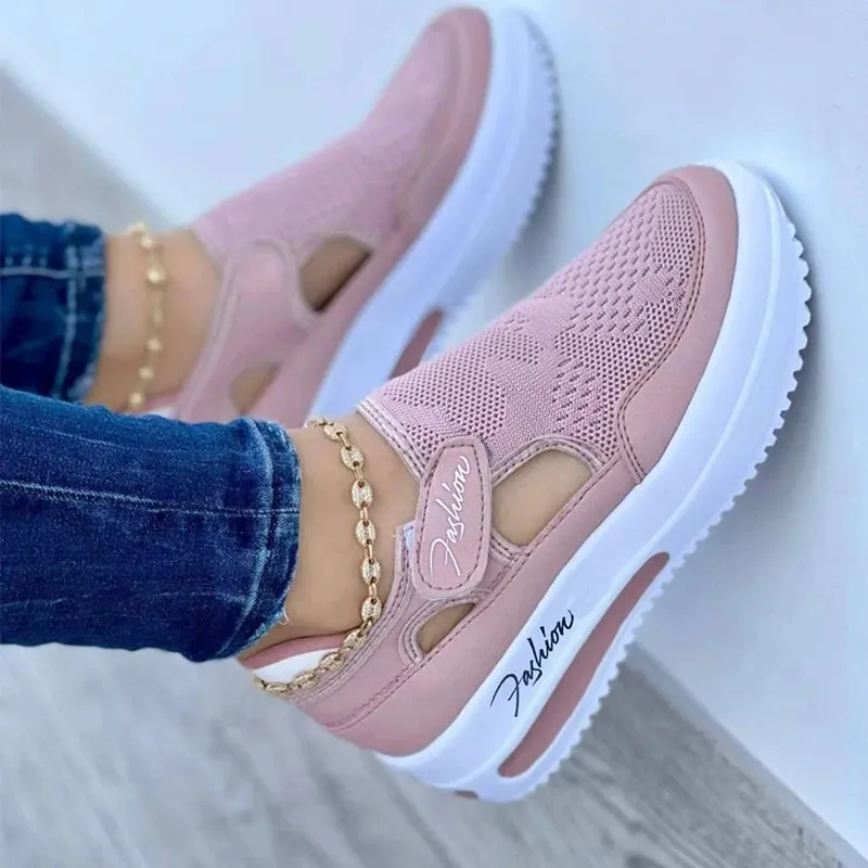 Red Women's Tennis Shoes Canvas Casual Sport Shoes