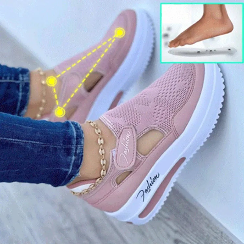 Red Women's Tennis Shoes Canvas Casual Sport Shoes