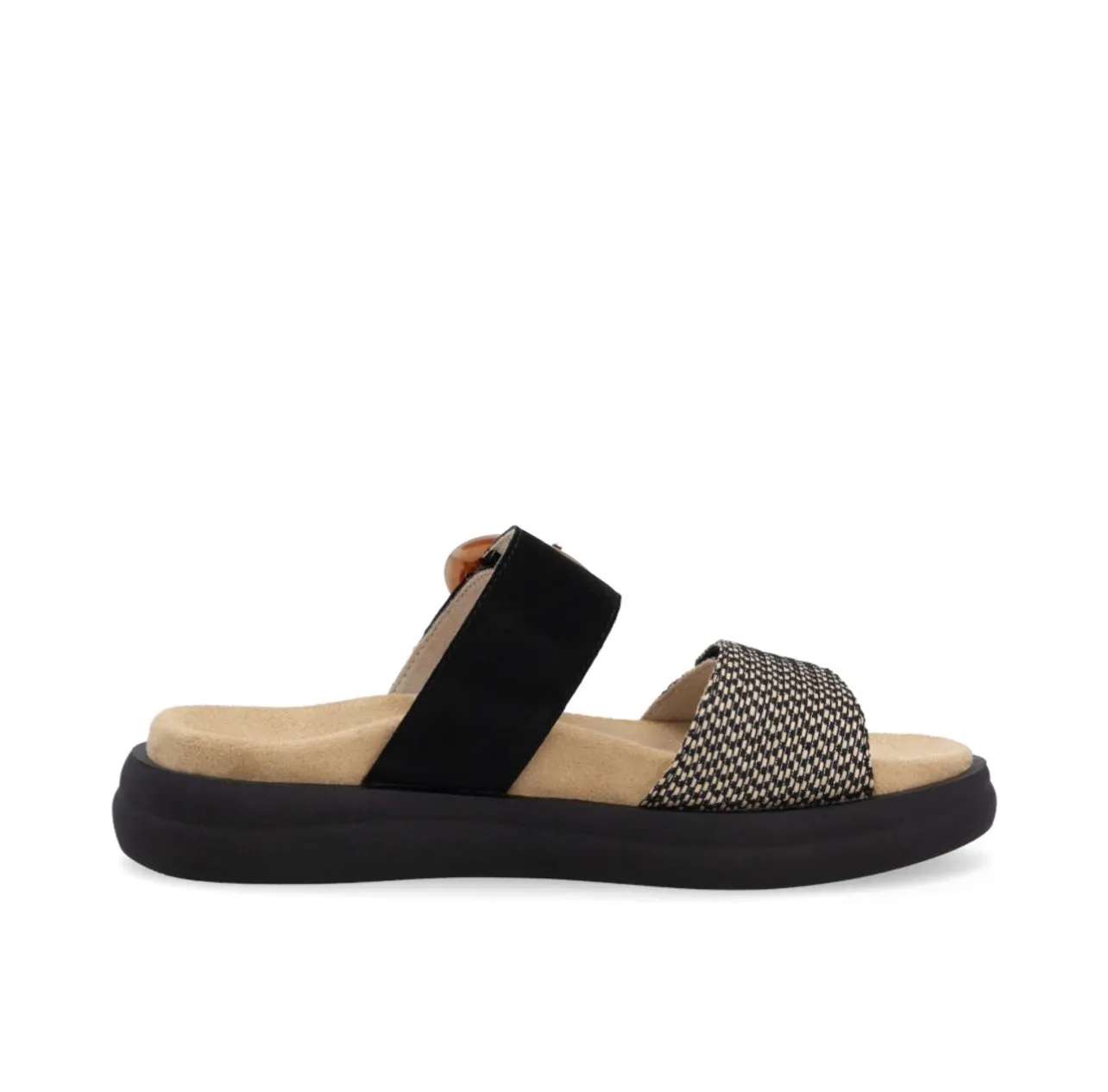 Remonte - D2N51 Black and Camel Mule