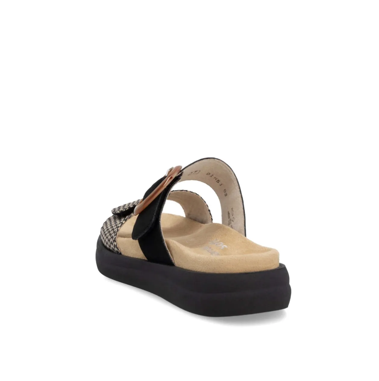 Remonte - D2N51 Black and Camel Mule