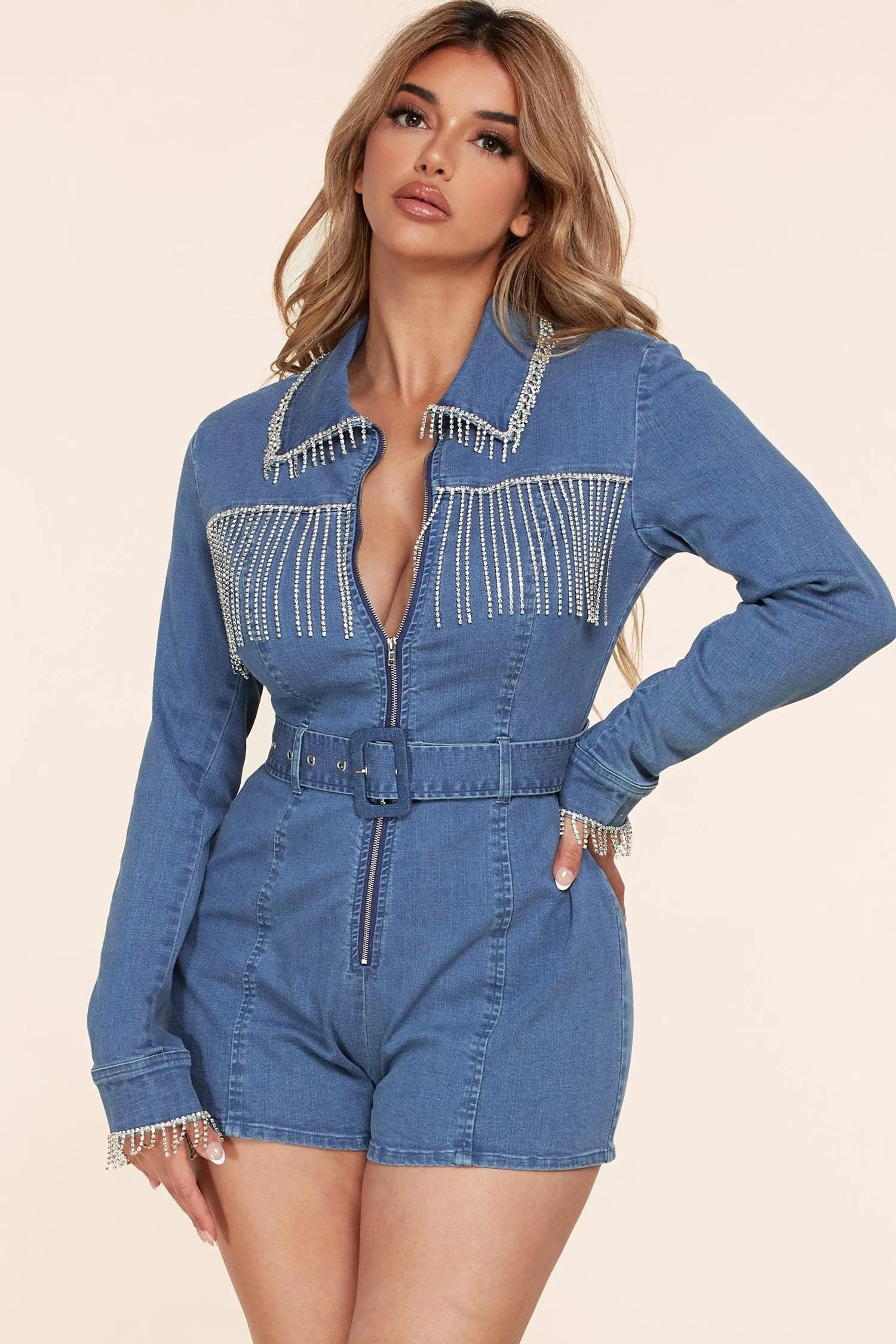 RHINESTONE ROMPER