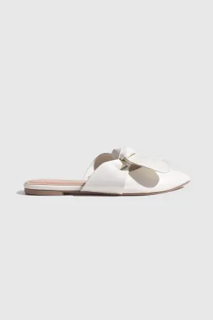 Ribbon Tie Flat Mules