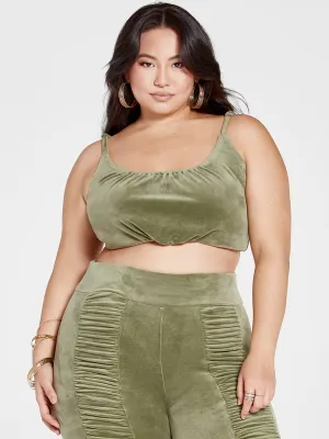 Rita Velour Mockneck Top and Tank Set