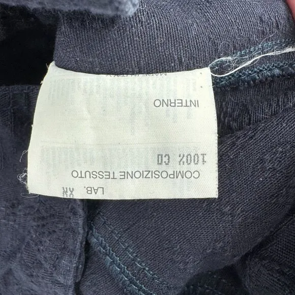 ROCCOBAROCCO Jeans Button Up Jacket Women's Size‎ Small Indigo Made in Italy