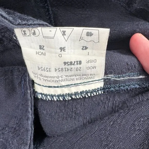 ROCCOBAROCCO Jeans Button Up Jacket Women's Size‎ Small Indigo Made in Italy