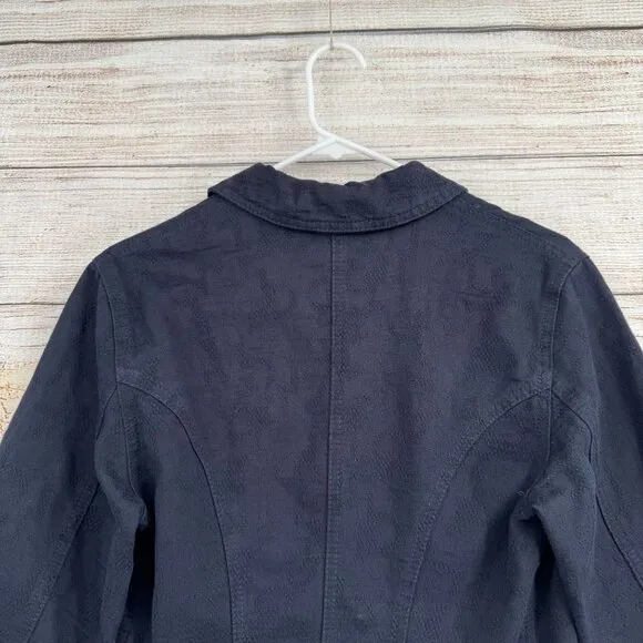 ROCCOBAROCCO Jeans Button Up Jacket Women's Size‎ Small Indigo Made in Italy