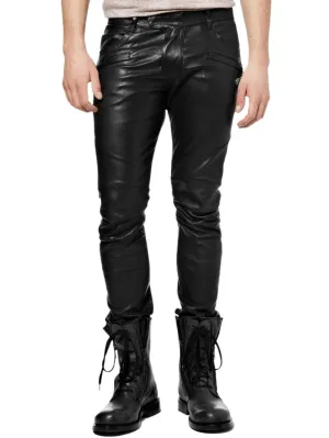 Rock Star Vibe Genuine Leather Pants for Men
