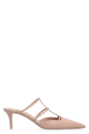 Rockstud Wispy Leather mules
