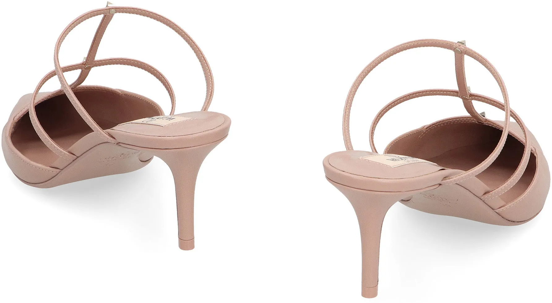 Rockstud Wispy Leather mules