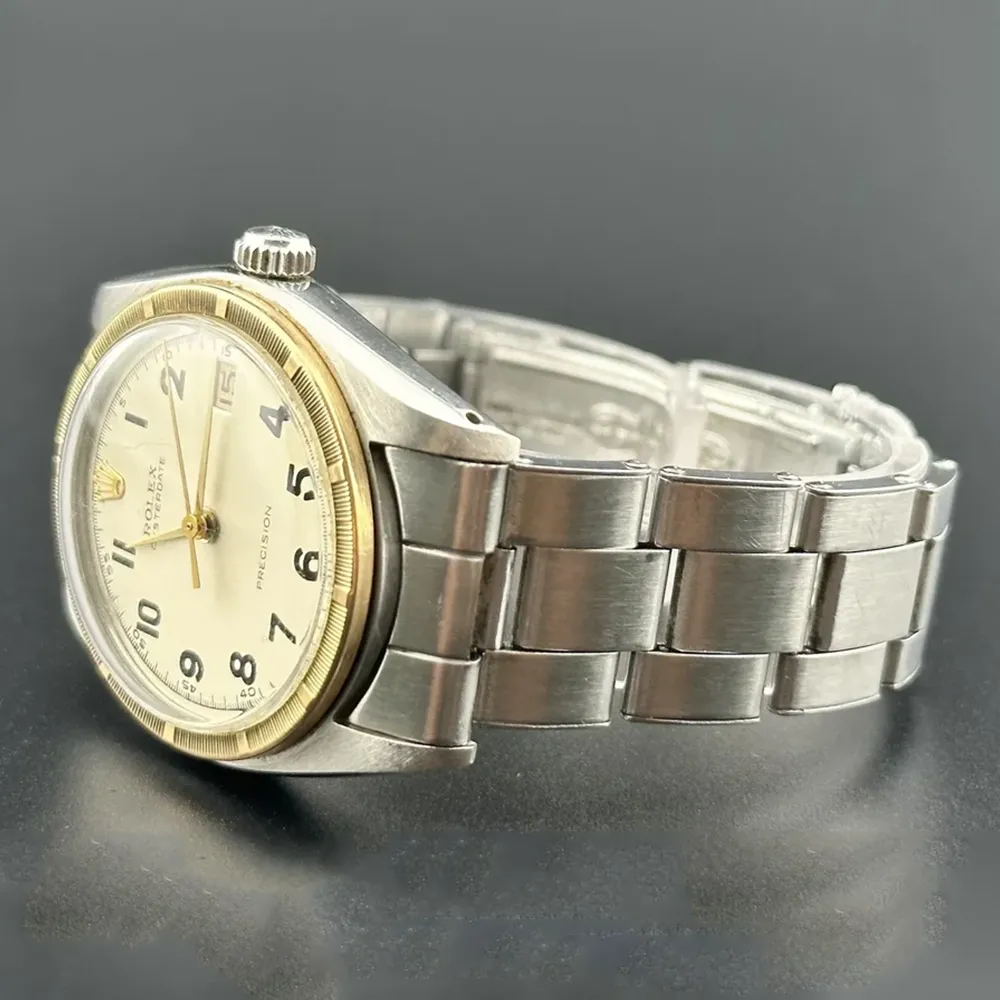 Rolex 1960s Two-Tone Oyster Precision Vintage Watch - One-of-a kind with original box!