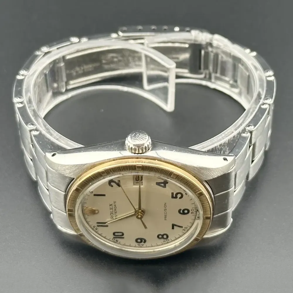 Rolex 1960s Two-Tone Oyster Precision Vintage Watch - One-of-a kind with original box!